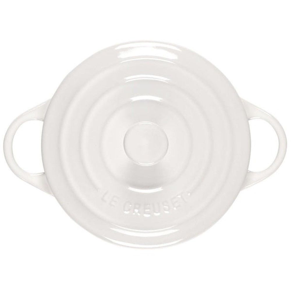  Le Creuset 14oz Round Mini Cocotte | White
