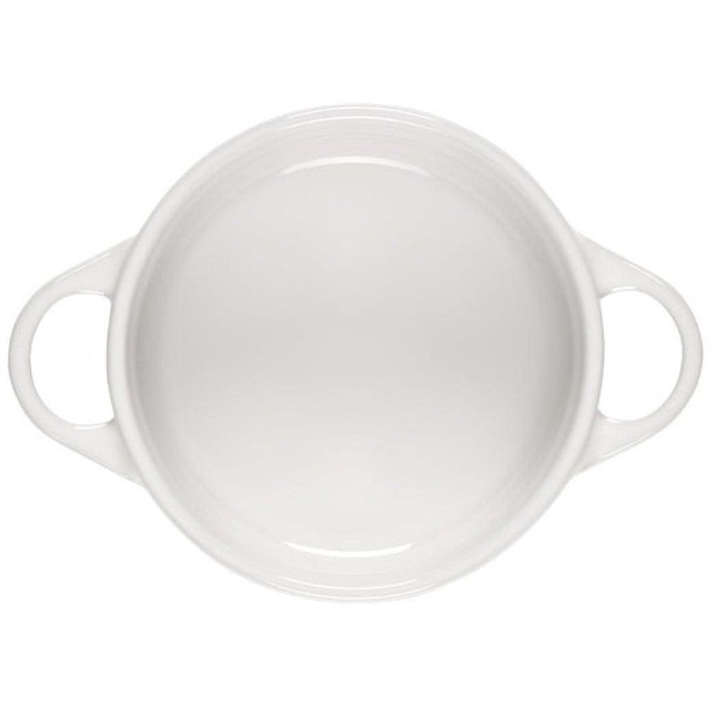  Le Creuset 14oz Round Mini Cocotte | White