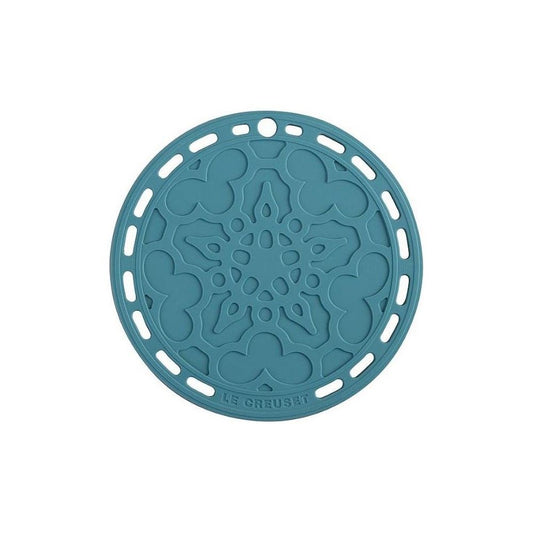  Le Creuset 8" Silicone French Trivet | Caribbean Blue