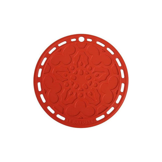  Le Creuset 8" Silicone French Trivet | Cerise/Cherry Red