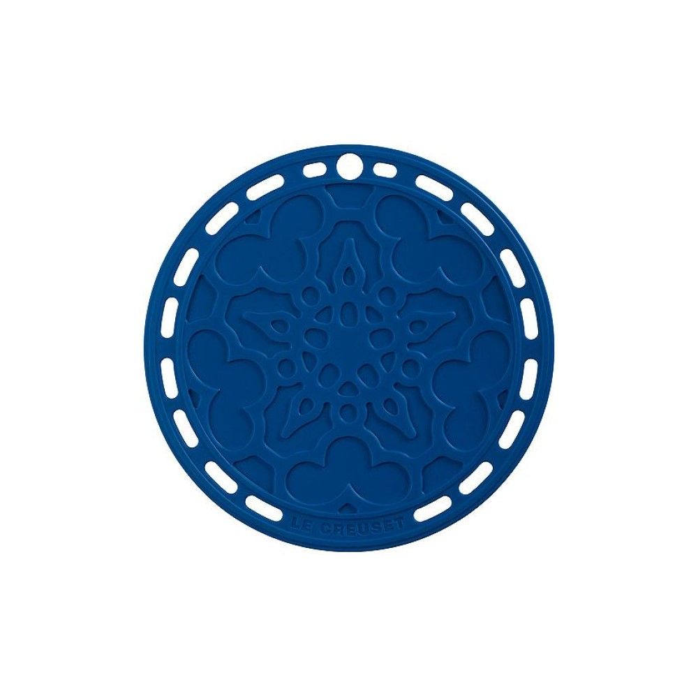  Le Creuset 8" Silicone French Trivet | Marseille Blue