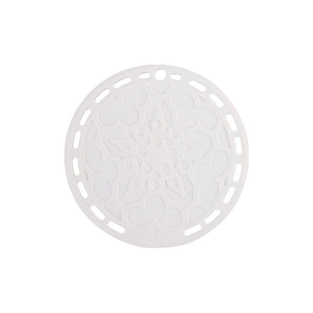  Le Creuset 8" Silicone French Trivet | White