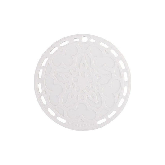  Le Creuset 8" Silicone French Trivet | White