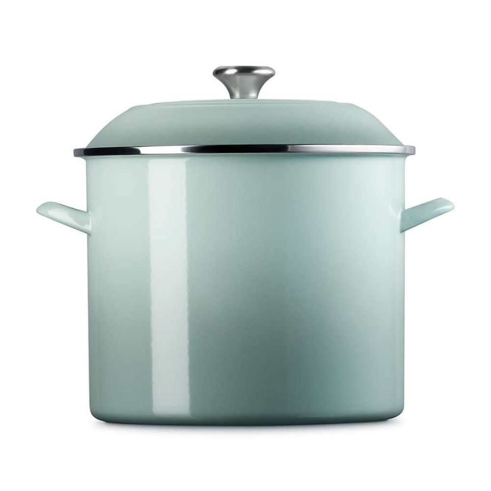  Le Creuset 16 Qt. Enamel On Steel Stockpot With Stainless Steel Knob | Sea Salt