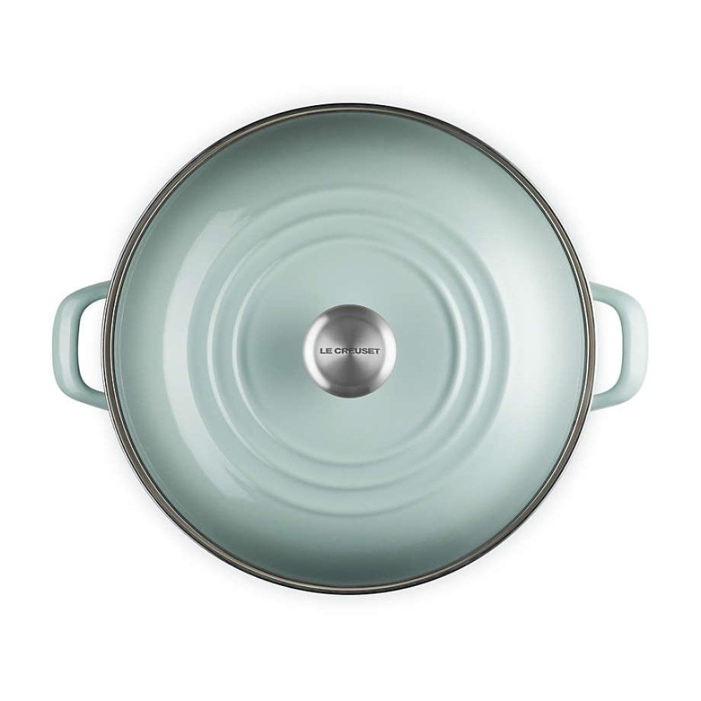  Le Creuset 16 Qt. Enamel On Steel Stockpot With Stainless Steel Knob | Sea Salt