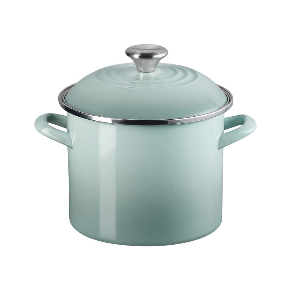  Le Creuset 6 Qt. Enamel On Steel Stockpot With Stainless Steel Knob | Sea Salt