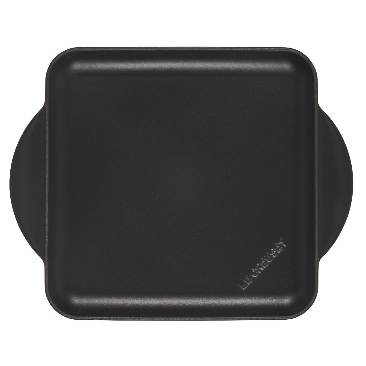  Le Creuset 9.5" Square Signature Enameled Cast Iron Griddle Pan | Licorice
