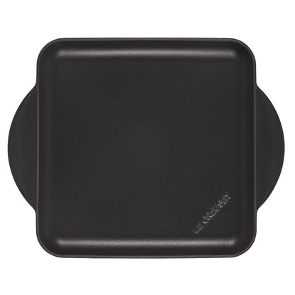  Le Creuset 9.5" Square Signature Enameled Cast Iron Griddle Pan | Licorice