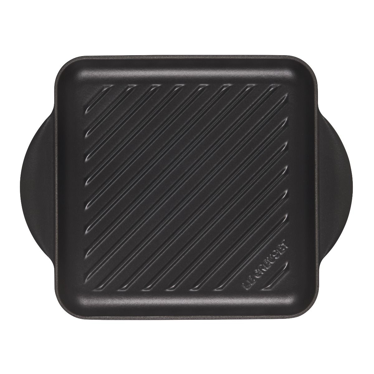  Le Creuset 9.5" Square Signature Enameled Cast Iron Grill Pan | Licorice