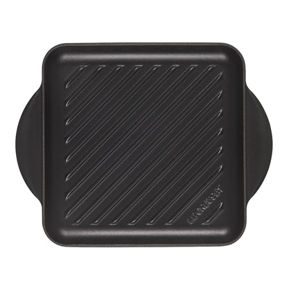  Le Creuset 9.5" Square Signature Enameled Cast Iron Grill Pan | Licorice