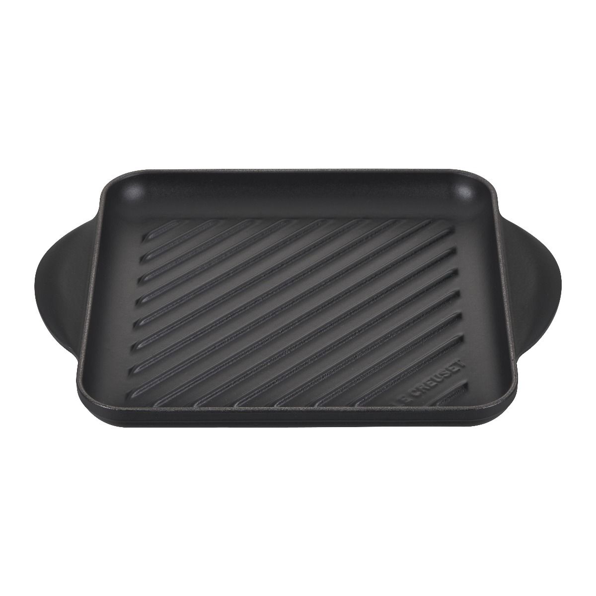  Le Creuset 9.5" Square Signature Enameled Cast Iron Grill Pan | Licorice