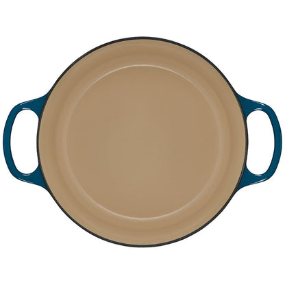  Le Creuset 4.5 Qt. Round Signature Dutch Oven With Stainless Steel Knob | Deep Teal