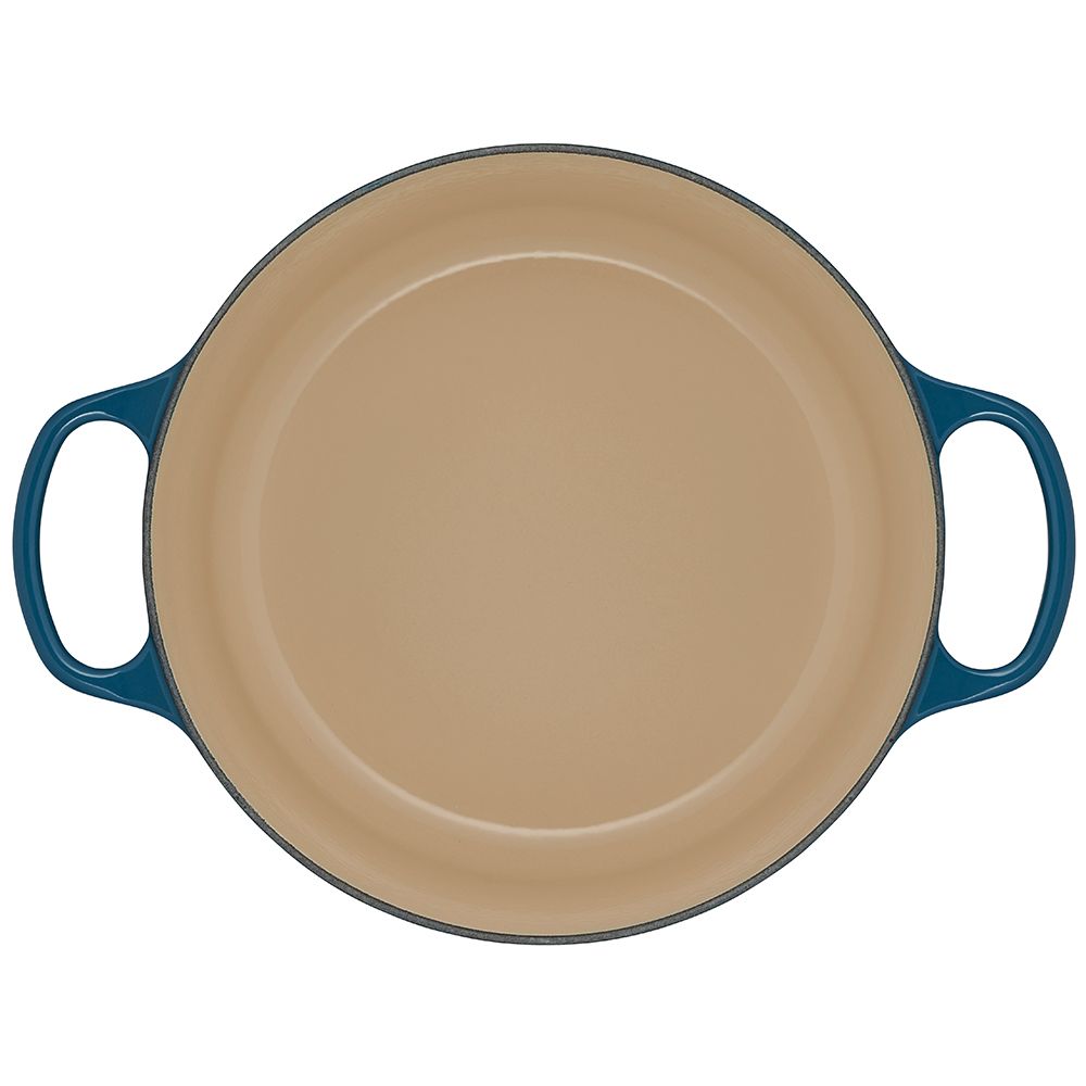  Le Creuset 5.5 Qt. Round Signature Cast Iron Dutch Oven With Stainless Steel Knob | Deep Teal