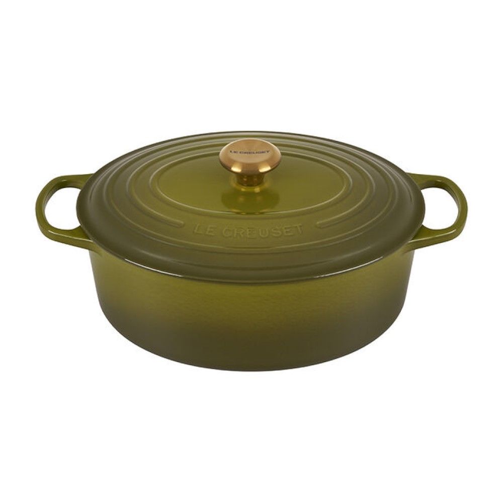  Le Creuset Signature 6.75 Qt. Oval Dutch Oven | Olive