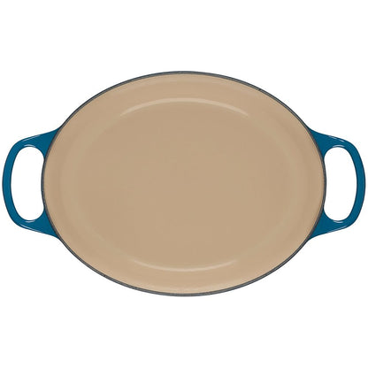  Le Creuset 6.75 Qt. Oval Signature Dutch Oven With Stainless Steel Knob | Deep Teal