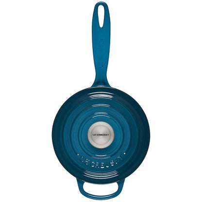  Le Creuset 1.75 Qt. Signature Enameled Cast Iron Saucepan With Stainless Steel Knob | Deep Teal