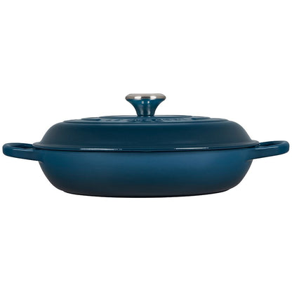  Le Creuset 3.5 Qt. Signature Braiser With Stainless Steel Knob | Deep Teal