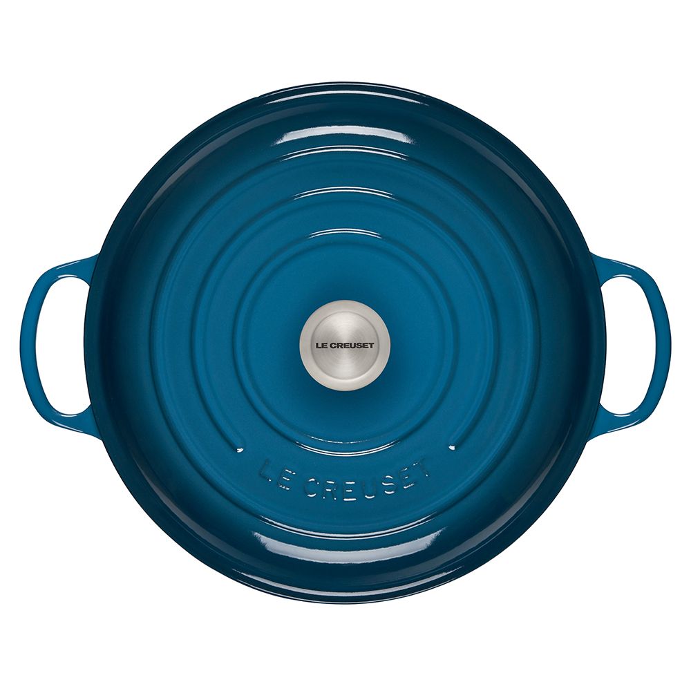  Le Creuset 5 Qt. Signature Braiser With Stainless Steel Knob | Deep Teal