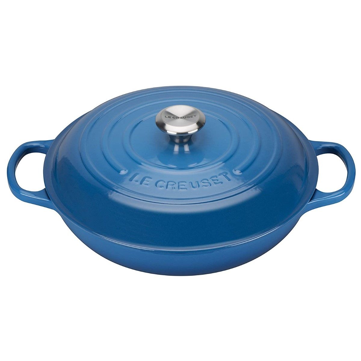 Le Creuset 10-Piece Signature Cookware Set With Stainless Steel Knobs | Marseille Blue