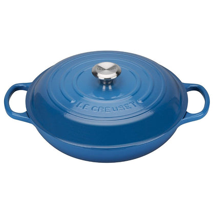  Le Creuset 10-Piece Signature Cookware Set With Stainless Steel Knobs | Marseille Blue