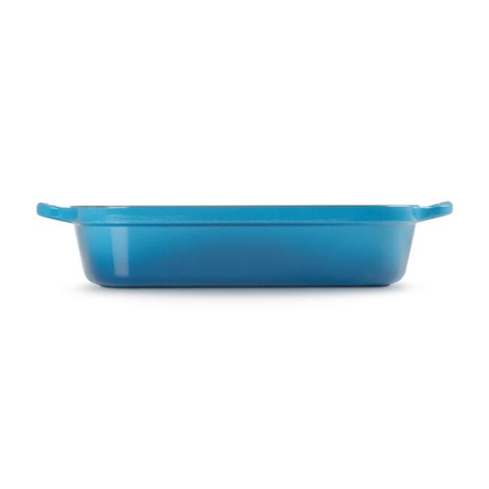  Le Creuset 5.25 Qt. Rectangular Signature Cast Iron Roaster | Marseille Blue