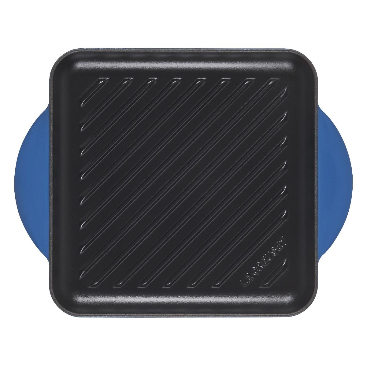 Le Creuset 9.5" Square Signature Enameled Cast Iron Grill Pan | Marseille Blue