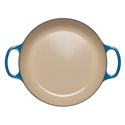  Le Creuset 2.25 Qt. Signature Enameled Cast Iron Braiser With Stainless Steel Knob | Marseille Blue