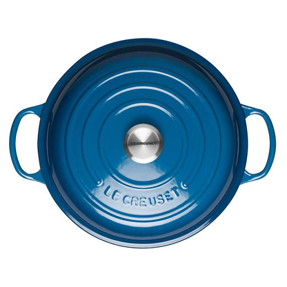  Le Creuset 2.25 Qt. Signature Enameled Cast Iron Braiser With Stainless Steel Knob | Marseille Blue
