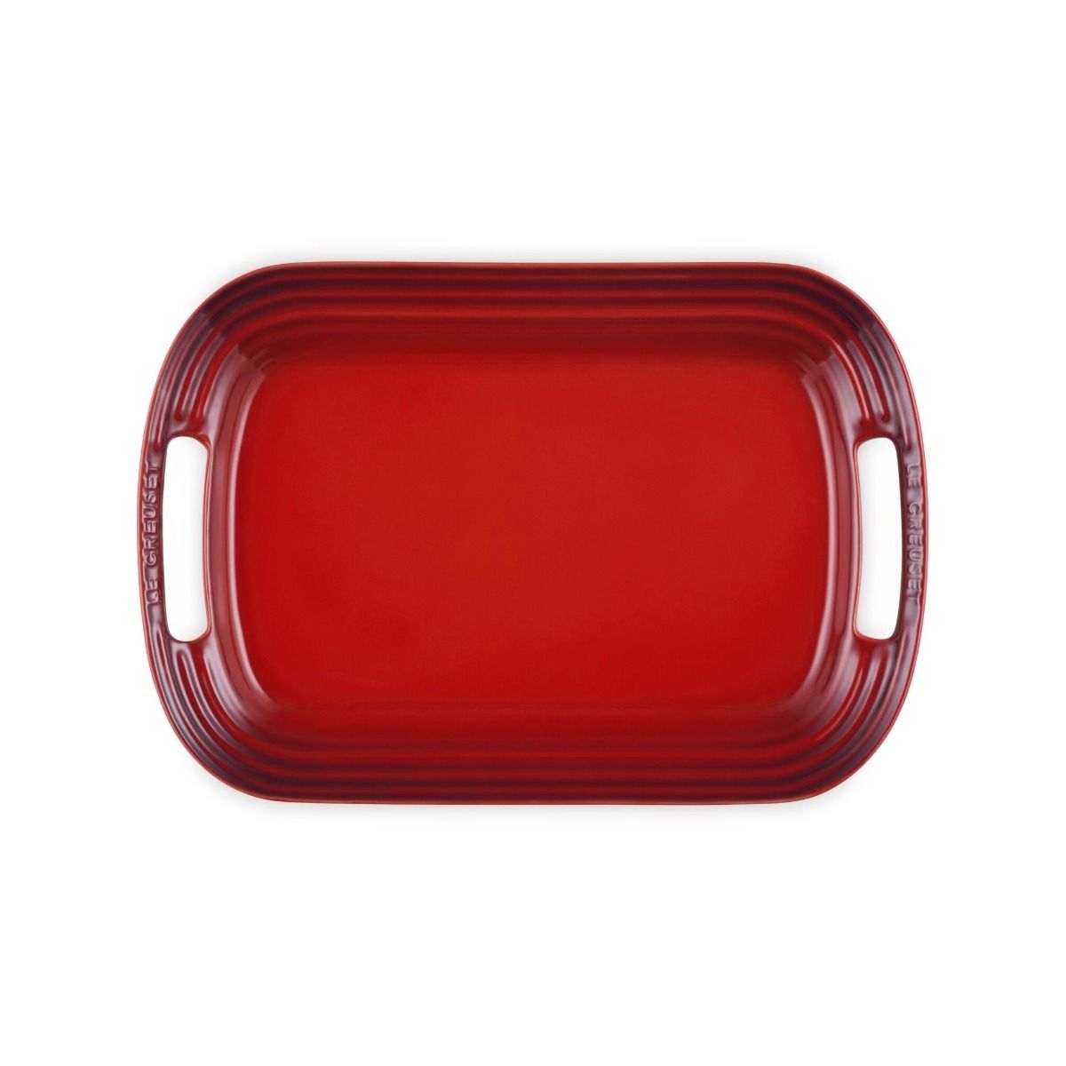  Le Creuset 14" Stoneware Serving Platter | Cerise