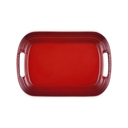  Le Creuset 14" Stoneware Serving Platter | Cerise