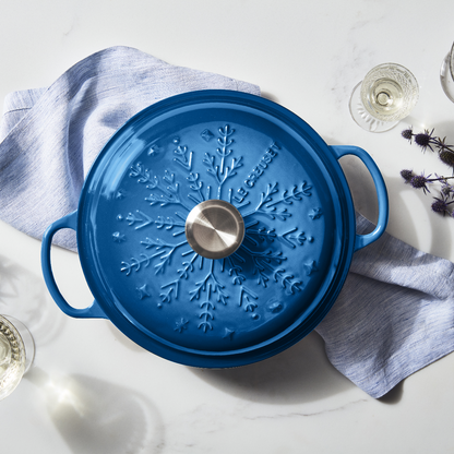  Le Creuset 2.25 Qt. Signature Braiser With Stainless Steel Knob | Noel (Marseille Blue)