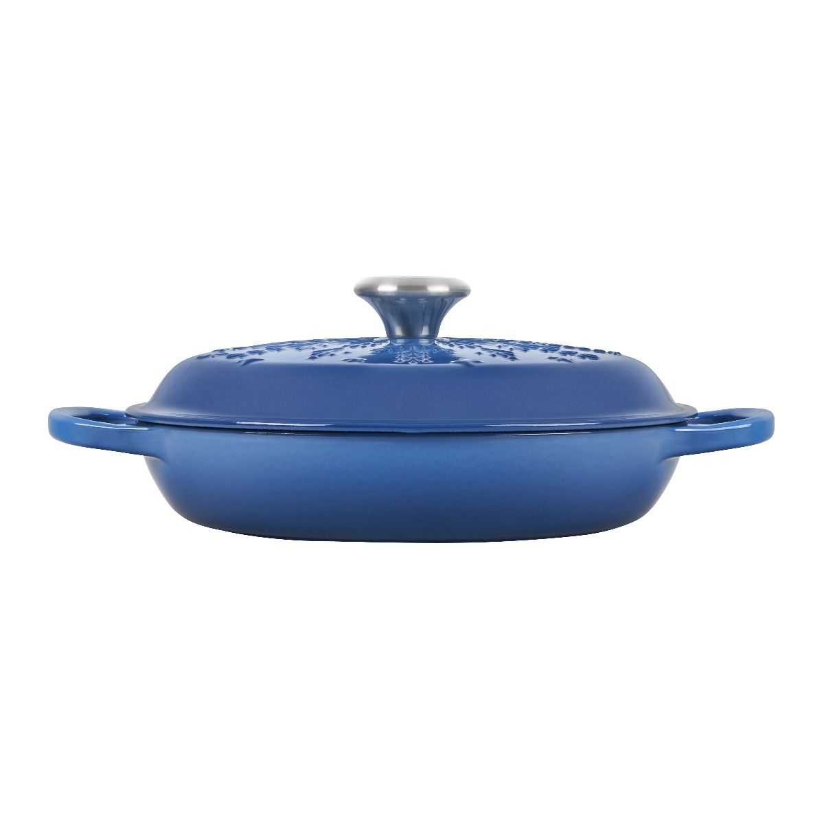  Le Creuset 2.25 Qt. Signature Braiser With Stainless Steel Knob | Noel (Marseille Blue)