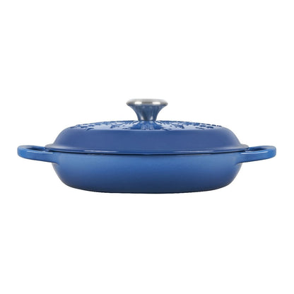  Le Creuset 2.25 Qt. Signature Braiser With Stainless Steel Knob | Noel (Marseille Blue)