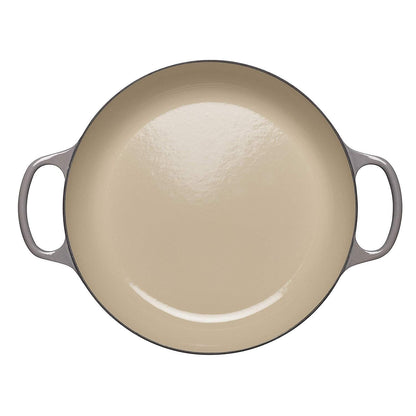 Le Creuset 2.25 Qt. Signature Enameled Cast Iron Braiser With Stainless Steel Knob | Oyster Grey
