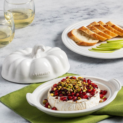  Le Creuset Pumpkin Covered Butter Dish | White
