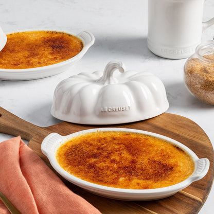  Le Creuset Pumpkin Covered Butter Dish | White