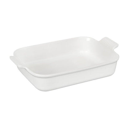  Le Creuset 4 Qt. Rectangular Heritage Baking Dish | White