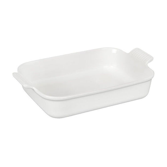  Le Creuset 4 Qt. Rectangular Heritage Baking Dish | White
