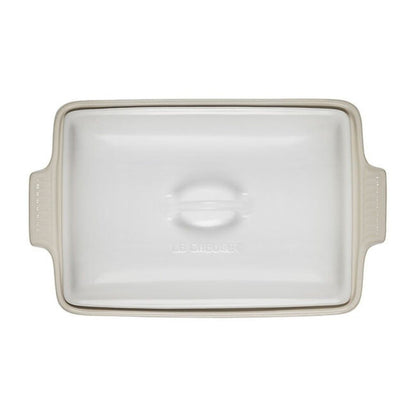  Le Creuset 4 Qt. Rectangular Heritage Covered Casserole | White