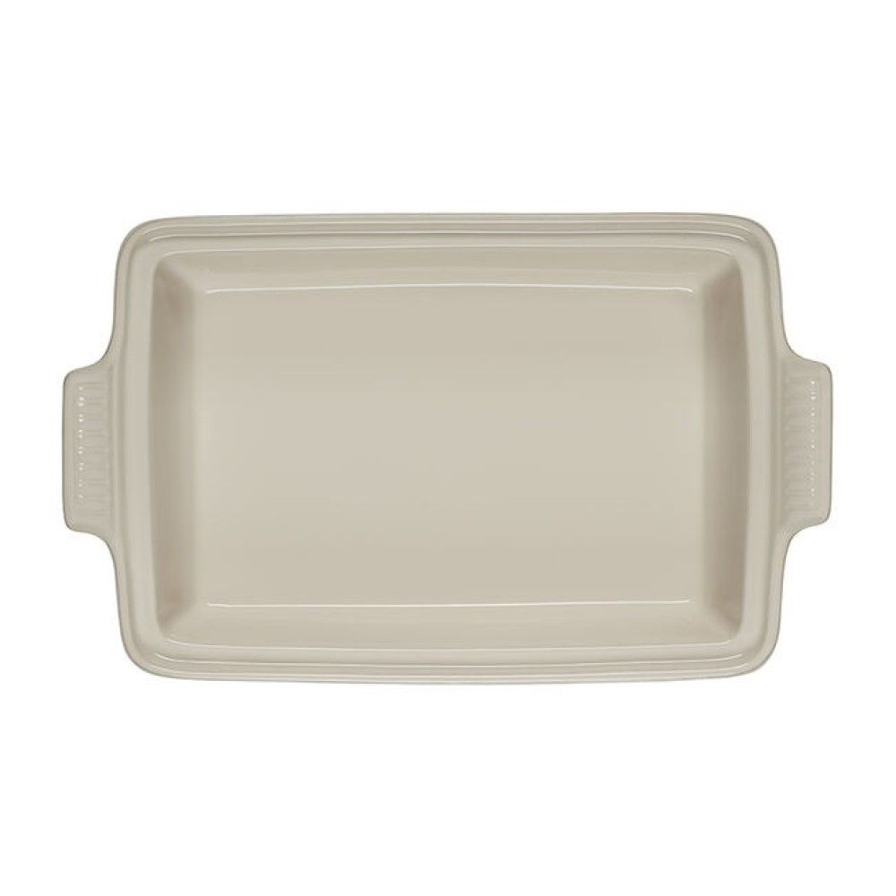 Le Creuset 4 Qt. Rectangular Heritage Covered Casserole | White