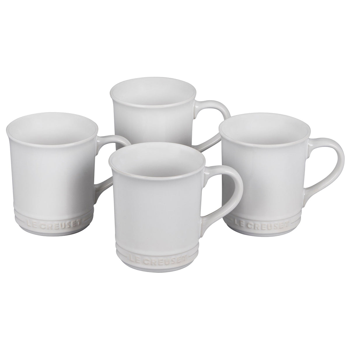  Le Creuset 14oz Mugs (Set Of 4) | White
