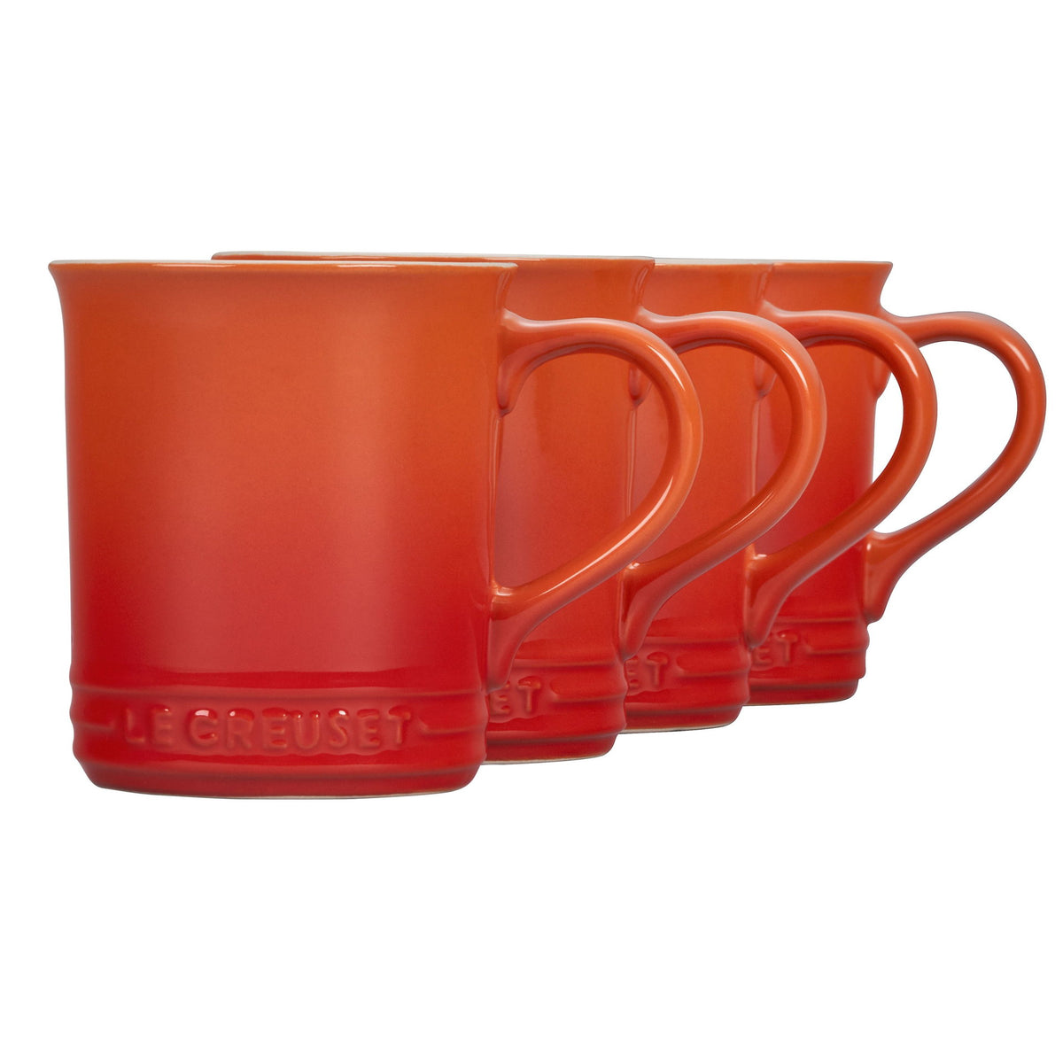  Le Creuset 14oz Mugs (Set Of 4) | Flame Orange