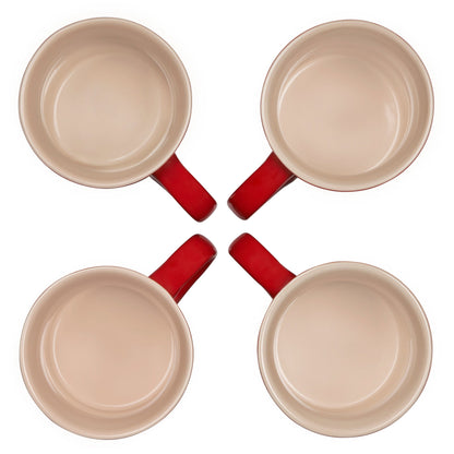  Le Creuset 14oz Mugs (Set Of 4) | Cerise/Cherry Red