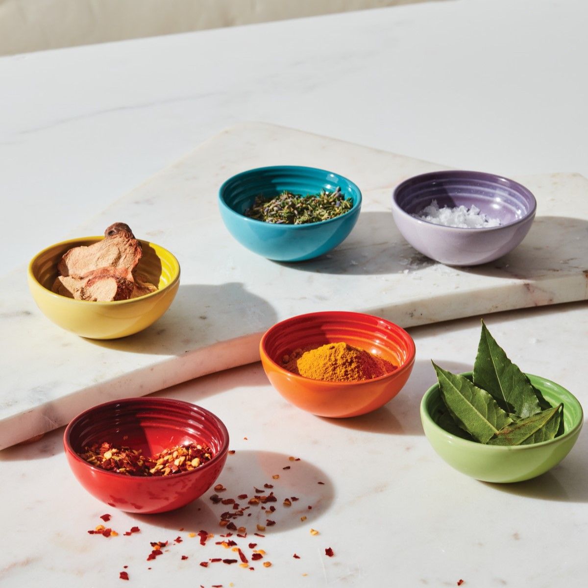  Le Creuset 2oz Pinch Bowls - Set Of 6 | Multi-colored