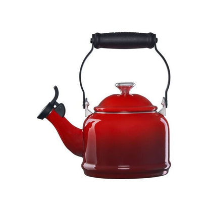  Le Creuset 1.25 Qt. Demi Kettle Tea Pot With Stainless Steel Knob | Cerise/Cherry Red