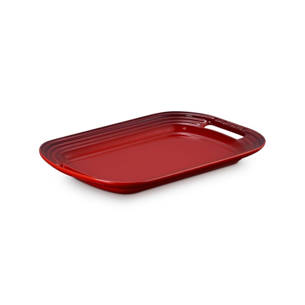  Le Creuset 14" Stoneware Serving Platter | Cerise