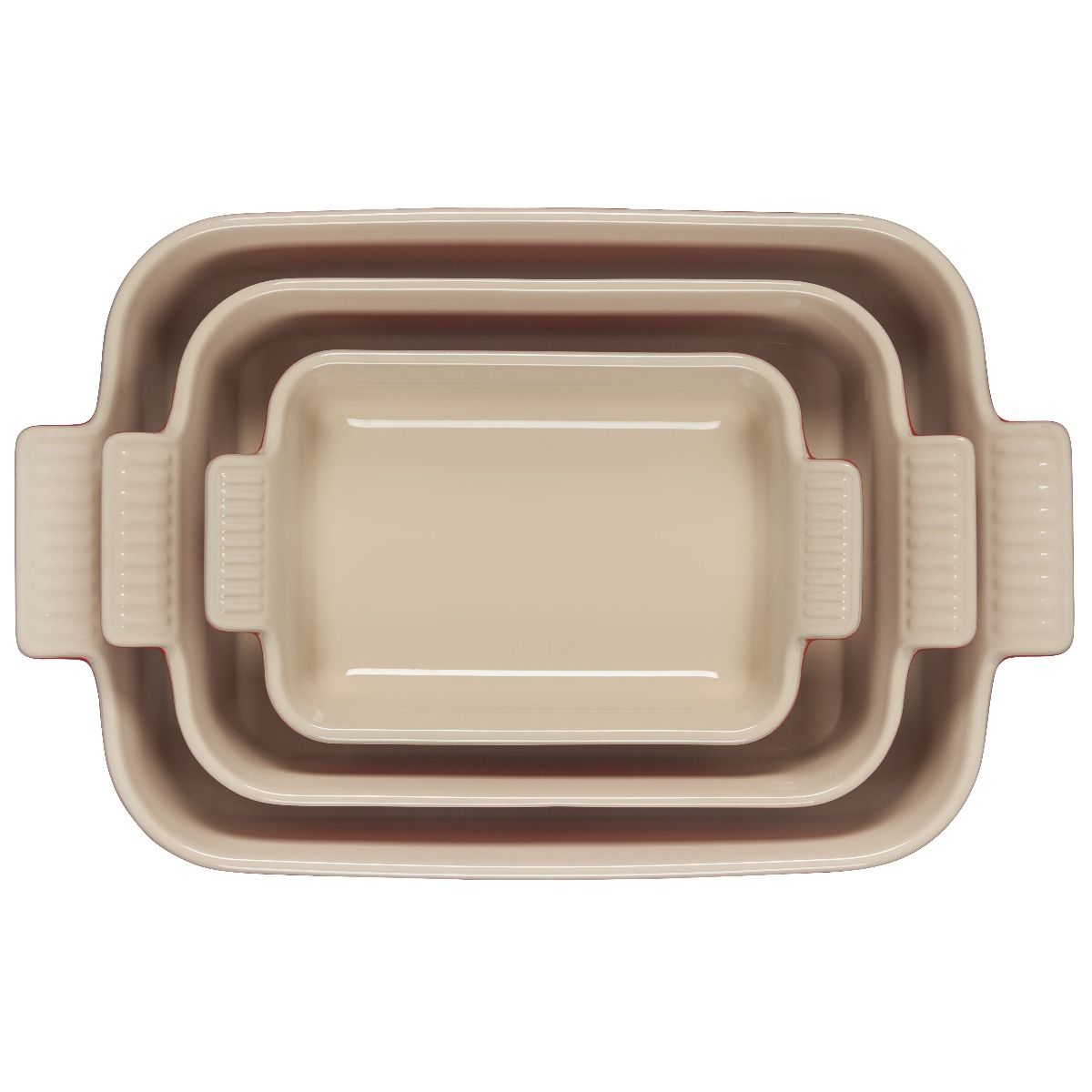  Le Creuset Heritage Rectangular Baking Dishes (Set Of 3) | Cerise/Cherry Red