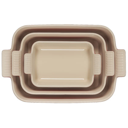  Le Creuset Heritage Rectangular Baking Dishes (Set Of 3) | Cerise/Cherry Red