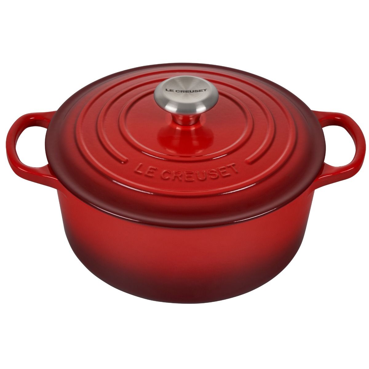  Le Creuset 10-Piece Signature Cookware Set With Stainless Steel Knobs | Cerise/Cherry Red