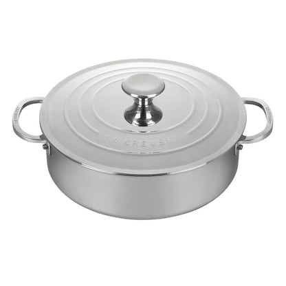 Le Creuset 4.5 Qt. Tri-Ply Stainless Steel Rondeau With Lid